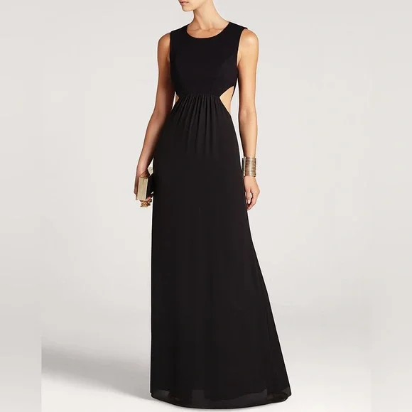 BCBGMAXAZRIA Angelinah Contrast Cutout Gown – Size 2 - Picture 4 of 15